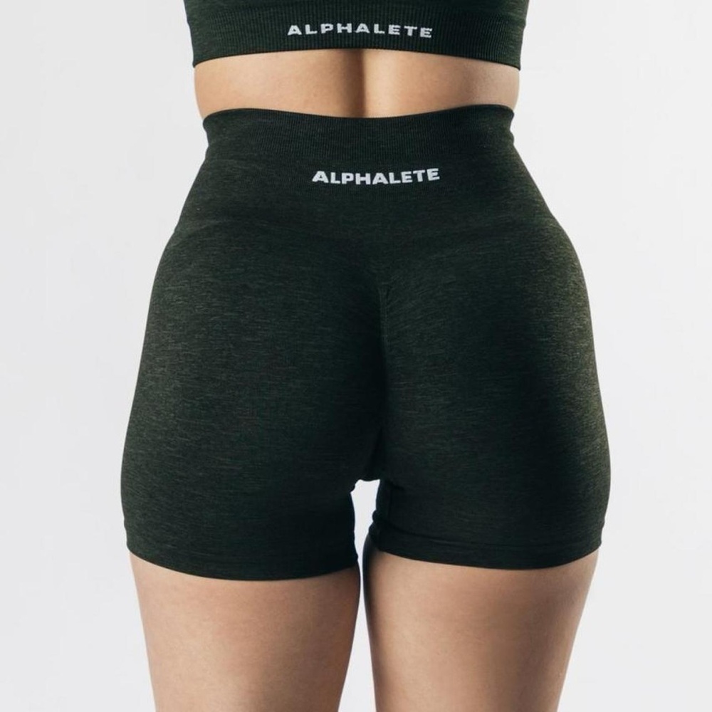 Alphalete Amplify Shorts 5” Inseam In Dark Green Size Small